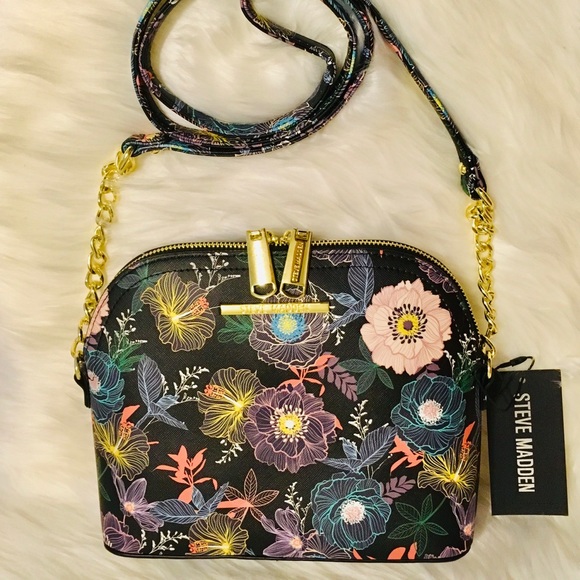 Steve Madden Bags Steve Madden Bmaggie Floral Black Multi Crossbody